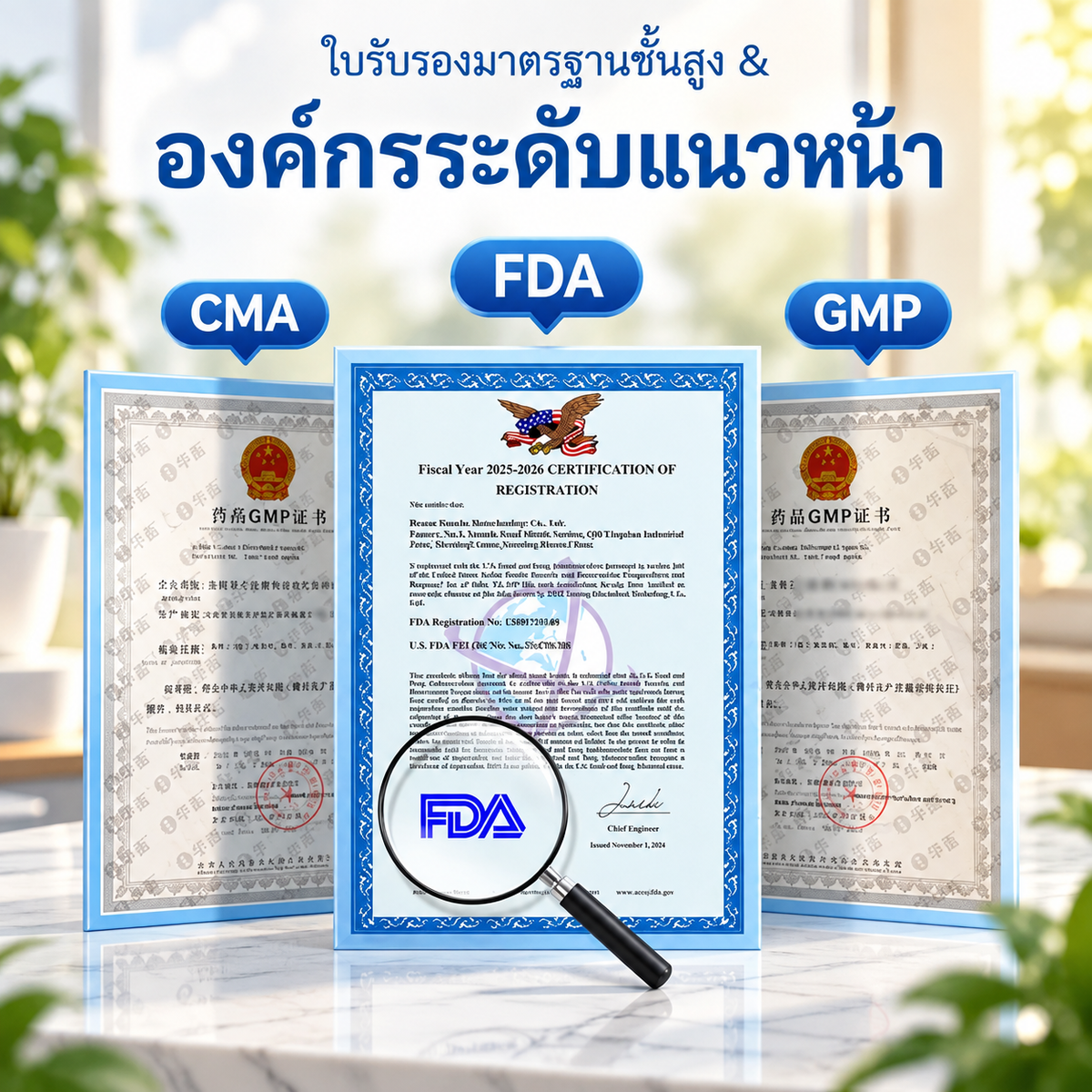 โรงงานที่จดทะเบียนกับองค์การอาหารและยา (FDA)