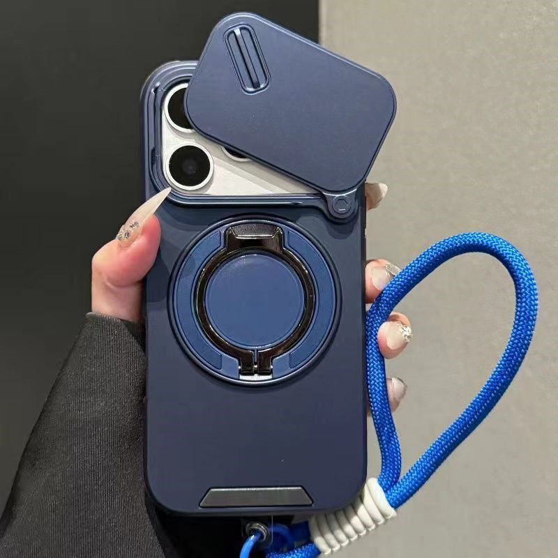 New Mecha Push Window Phone Case, Ring Military Grade Shockproof Personalized, Accessories, Smartphone, Devices, Protection