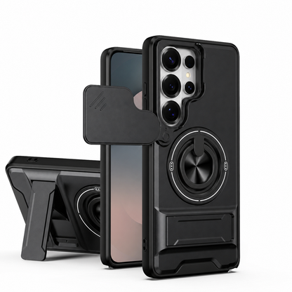 New Mecha Push Window Phone Case, Ring Military Grade Shockproof Personalized, Accessories, Smartphone, Devices, Protection