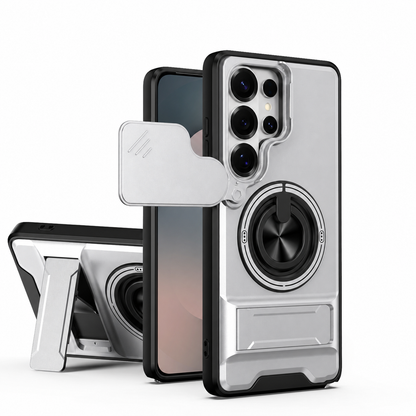 New Mecha Push Window Phone Case, Ring Military Grade Shockproof Personalized, Accessories, Smartphone, Devices, Protection