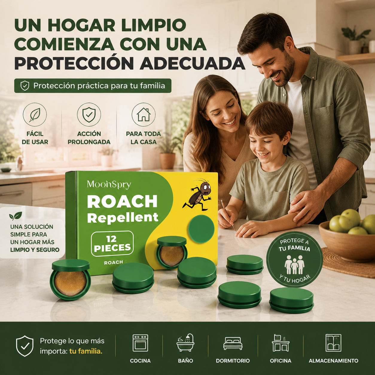 MoonSpry Cockroach Repellent Household Dormitory Kitchen Powerful Cleaning Cockroach Killer Cockroach Repellent