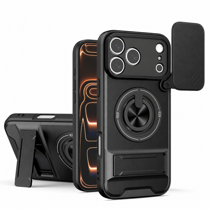 New Mecha Push Window Phone Case, Ring Military Grade Shockproof Personalized, Accessories, Smartphone, Devices, Protection