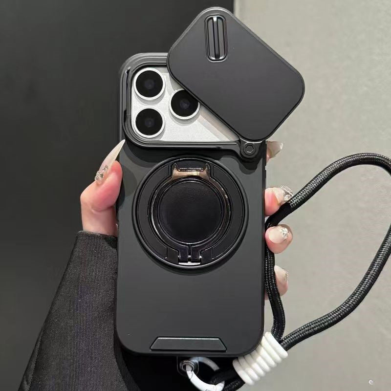New Mecha Push Window Phone Case, Ring Military Grade Shockproof Personalized, Accessories, Smartphone, Devices, Protection